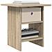 Comodino Rovere Sonoma 41 x 40 x 45 cm Legno multistrato - Foto miniatura 3