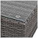 Set Divani da Giardino 6 pz con Cuscini in Polyrattan Grigio - Foto miniatura 9