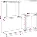 Scaffale da parete Bianco 60 x 12 x 50,5 cm - Foto miniatura 9