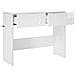 Consolle Bianco Lucido 96,5 x 38 x 75 cm Legno multistrato - Foto miniatura 3
