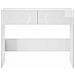 Consolle Bianco Lucido 96,5 x 38 x 75 cm Legno multistrato - Foto miniatura 4