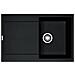 Lavello MRG611NB 1 Vasca Gocciolatoio Reversibile Dimensioni 78 x 50 cm Colore Nero Serie Maris - Foto miniatura 4