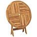 Tavolo Pieghevole Per Esterno In Massello Di Teak Tondo 85x76cm - Foto miniatura 5
