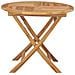 Tavolo Pieghevole Per Esterno In Massello Di Teak Tondo 85x76cm - Foto miniatura 8