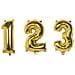 Procos - Palloncino Alluminio Oro Numero 33 Cm - Foto miniatura 1