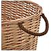 Cesta per Legna con Maniglie 56x40x28 cm Salice Naturale - Foto miniatura 2