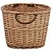 Cesta per Legna con Maniglie 56x40x28 cm Salice Naturale - Foto miniatura 3