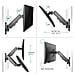 Staffa TV da parete per schermi 13-32 Pollici LCD LED OLED - Con Molla a Gas VESA 75 x 75-100 x 100 mm e peso max 8 kg - G120 - Foto miniatura 3