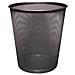 Cestino In Metallo 19 L H 34,5 Cm X Diametro 29,5 Cm Nero Kf00871 - Foto miniatura 1