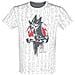Yu-gi-o-o T Shirt Yami Yugi All Over Print Nuovo Ufficiale Uomo Bianca Size M - Foto miniatura 1