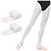 Footed Balletto Di Danza Collant Per Ragazze Bambini Donne 2 Coppie Bianche S (et 5-8)  - Foto miniatura 1