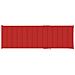 Cuscino per Lettino Prendisole Rosso 200x60x4 cm in Tessuto - Foto miniatura 3