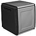 Baule In Resina Box Contenitore Portatutto Da Esterno Interno Grigio Nero - Foto miniatura 1
