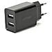Caricabatterie Usb Universale A 2 Porte Eg-u2c2a-03-bk Nero - Foto miniatura 6