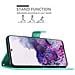 Custodia Compatibile Con Samsung Galaxy S20 Plus In Turchese Fiore - Coperchio Protettivo In Design Floreale Con Chiusura Magnetica, Funzione Stand E Slot Per Carte - Foto miniatura 4
