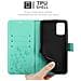 Custodia Compatibile Con Samsung Galaxy S20 Plus In Turchese Fiore - Coperchio Protettivo In Design Floreale Con Chiusura Magnetica, Funzione Stand E Slot Per Carte - Foto miniatura 6