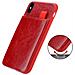 Custodia Compatibile Con Apple Iphone X / Xs In Rosso Amarena - Coperchio Protettivo In Silicone Tpu E Copertura In Finta Pelle, Con Scomparto E Slot Per Carte Di Credito Estraibili - Foto miniatura 4