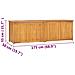 Cassa da Giardino 175x50x55 cm in Legno Massello di Teak - Foto miniatura 4