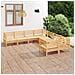 Set Salotto da Giardino 8 pz in Legno Massello di Pino - Foto miniatura 1