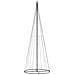 Albero Di Natale A Cono Bianco Freddo 732 Led 160x500 Cm - Foto miniatura 7