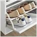 Scarpiera Con Patta E Cuscino Per Scarpe, Colore: Bianco, Dimensioni: Circa 62 X 46 X 26 Cm Fsr98-w - Foto miniatura 3