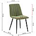 Pack 4 Sedie Sagi Rivestite In Tessuto Verde - Foto miniatura 5
