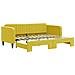Divano Letto Con Letto Estraibile Giallo 90x200 Cm In Velluto - Foto miniatura 2
