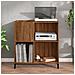 Mobile Porta Dischi Rovere Marrone 84,5x38x89 Legno Multistrato - Foto miniatura 2