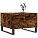 Tavolino Da Salotto Rovere Fumo 55x55x36,5 Cm Legno Multistrato - Foto miniatura 3