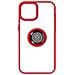 Cover Per Iphone 15 Plus Anello Metallico Supporto Serie Ringrip Bordo Rosso - Foto miniatura 1