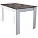 Tavolo Pepper Bianco E Grigio Scuro Effetto Cemento - Foto miniatura 1