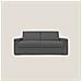Nixon Divano letto matrimoniale con materasso 20 cm in tessuto impermeabile T03 220 cm (mat. 160x197) antracite - Foto miniatura 2