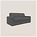 Nixon Divano letto matrimoniale con materasso 20 cm in tessuto impermeabile T03 220 cm (mat. 160x197) antracite - Foto miniatura 1