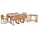 Set Da Pranzo Legno Massiccio Legno Chiaro Sassari Ii - Foto miniatura 2
