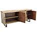 Mobile Credenza Da Interno In Legno E Metallo A 3 Ante E 3 Cassetti Linea Classic - Foto miniatura 3