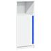 Credenza Con Led Bianca 42,5x34x100 Cm In Legno Multistrato - Foto miniatura 3