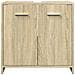 Mobile Lavabo Bagno Rovere Sonoma 60x33x60 Cm Legno Multistrato - Foto miniatura 9
