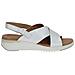 White Naplak Casual Open Sandals Sandali Pelle Scarpe Donna Bianco Eu 36, 9-28702-20-122 - Foto miniatura 1