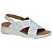 White Naplak Casual Open Sandals Sandali Pelle Scarpe Donna Bianco Eu 36, 9-28702-20-122 - Foto miniatura 2