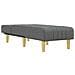 Chaise Longue In Tessuto Grigio Scuro - Foto miniatura 3