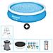 Piscina Fuori Terra - In Giro - 366x76 Cm - Blu - Include Accessori Coordinati Cb14 - Foto miniatura 1