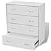 Credenza Con 4 Cassetti 60x30,5x71 Cm Bianca - Foto miniatura 1