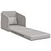 Divano Letto a Terra 2-in-1 Grigio Nuvola 65x80x83 cm Tessuto - Foto miniatura 4