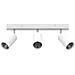 Farettone da soffitto 3 Vie Regolabile Bianco GU10 - Foto miniatura 3