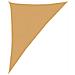 Vela Parasole 160 g/m² Triangolare Sabbia 4x5x6,8 m in HDPE - Foto miniatura 1