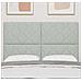 Testiera a Blocchi a Diamante Grigio Chiaro 140 cm Velluto - Foto miniatura 3