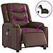 Poltrona Massaggiante Elettrica Marrone in Similpelle - Foto miniatura 1