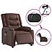 Poltrona Massaggiante Elettrica Marrone in Similpelle - Foto miniatura 6