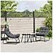 Sedie Rilassanti da Giardino 2 pz con Cuscino Nera 60x80x71 cm Acciaio - Foto miniatura 2