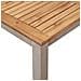 Set da pranzo  9 pezzi in legno massello di acacia, Tavolo da pranzo all'aperto  200x90x74.5 cm in legno massello di acacia, Sedie da giardino impilabili  4 pezzi in legno massello di acacia e metallo - Foto miniatura 9
